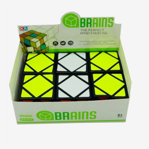 Кубик Рубіка "Brains" твіст-версія, 5.5 см, головоломка для розвитку логіки та моторики-1