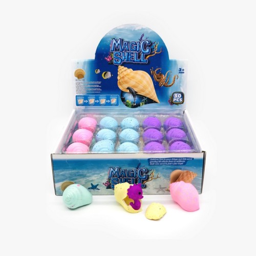 Іграшка-растишка Мушля з орігамі рибками всередині | Набір для творчості | Розвиваюча іграшка | Дитячий сюрприз з виробами