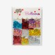 Набір гліттер-конфетті з голографією 9 кольорів , блискучий наповнювач для повітряних кульок, декоративна крихта 5г х 9 шт. - для