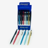 Ручка кулькова автоматична Piano PS-008 Elegant, 0.7 мм, синє чорнило, м'яке письмо.