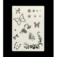 «Трафарет пластиковий А5 білий (14,8×21 см), багаторазовий, для творчості та декору»