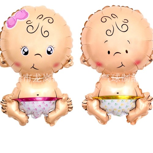 Фольгована куля "Baby Girl" 79×49,5 см | Розкішний декор для baby shower-1