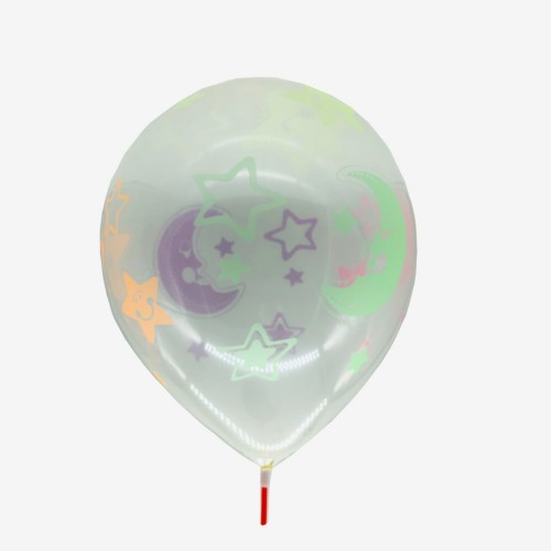 Латексні кульки з неоновим малюнком «Balloons» 12 дюймів | Набір 5 шт. | Для свята та декору-1