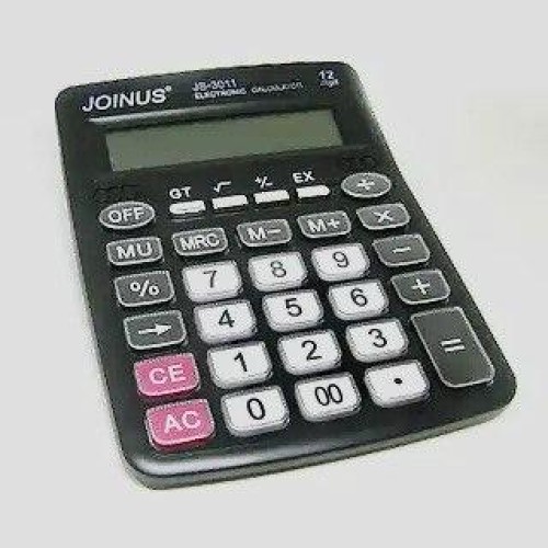 Калькулятор настільний JOINUS 3011, 12 розрядів, подвійне живлення, великі клавіші, для офісу