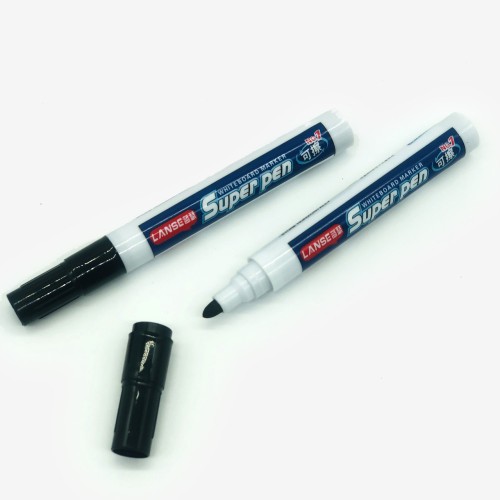Маркер для дощок сухостираний чорний "Super Pen" WB-528-1