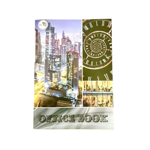 Книга канцелярська, скріплена, 96 л., А4, обкладинка кольорова, офсет, карта.
