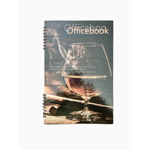 Зошит А4, 80 л, тверда обкладинка, на спіралі, офсет, клітинка-1