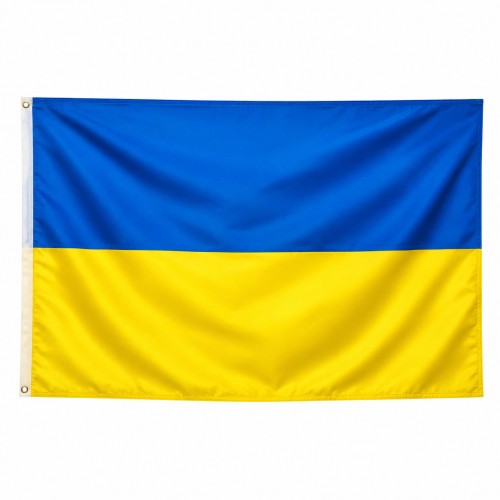 Прапор України 90×150 см, синьо-жовтий, поліестер