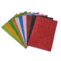 Фоаміран А4 глітер самоклейка, 10 кольорів