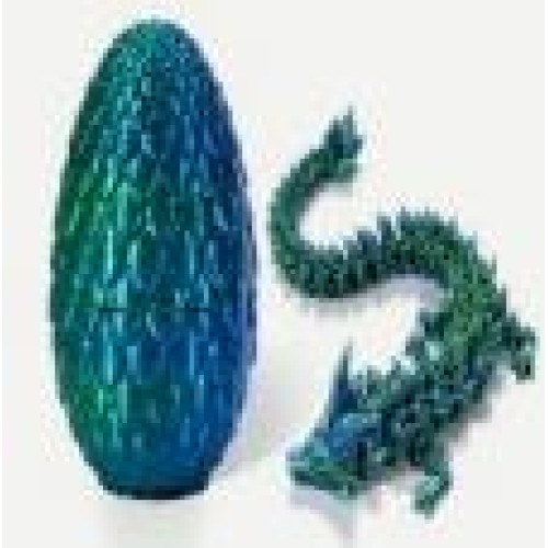 Іграшка Дракон 22см в яйці 9см 3D 1630-9 мікс кольорів